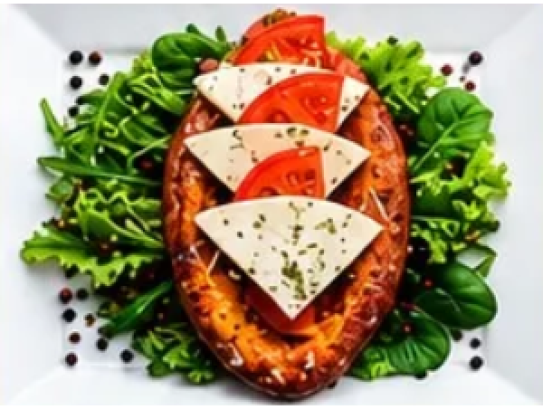 Гнезда куриные с овощами (Лодочка)