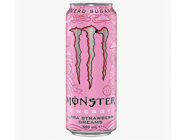Монстр Энерджи Ultra Strawberry Dreams 0,5*12 Ж/Б (Розовый 3)