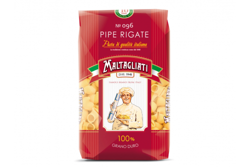 Макароны Мальтальяти №096 Рожок Крупный 20*450г Макароны Мальтальяти №096 Рожок Крупный 20*450г