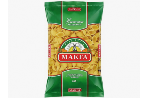 Макароны (МАКФА) Ракушки группа А 20х400гр