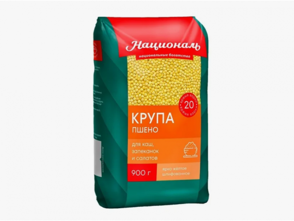 Пшено шлифованное 12*900г (националь)