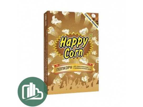 Попкорн для СВЧ 100гр Happy Corn карамель 1/20 Попкорн для СВЧ 100гр Happy Corn карамель 1/20