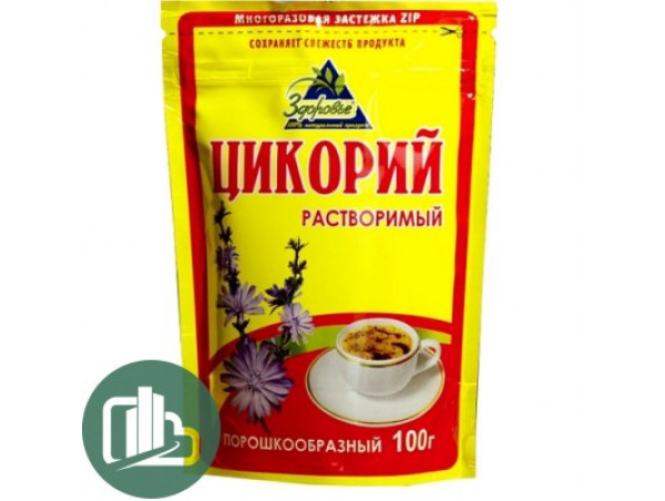 Цикорий раств 100 гр порош ЗИП желтый "Здоровье" 1/12 Цикорий раств 100 гр порош ЗИП желтый "Здоровье" 1/12