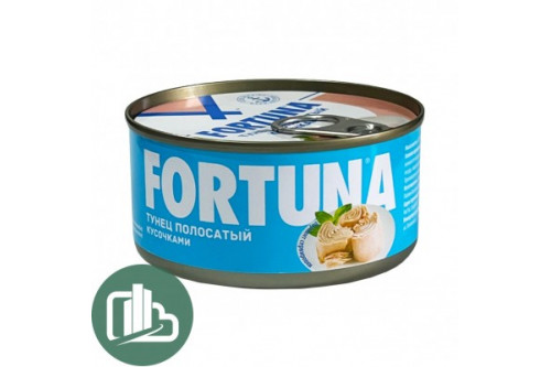 Тунец полосатый 185г 1/12 FORTUNA