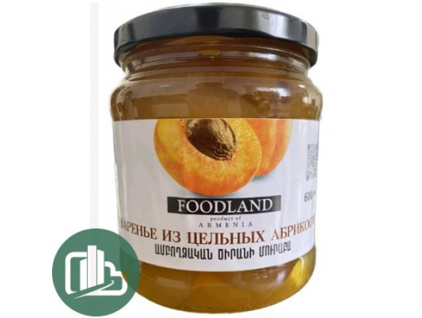 FOODLAND Варёные из цельных Абрикос 600г 1/6
