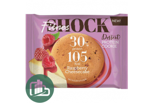 Печенье Fitnes SHOCK Малиновый чизкейк 35гр 1/12 Печенье Fitnes SHOCK Малиновый чизкейк 35гр 1/12
