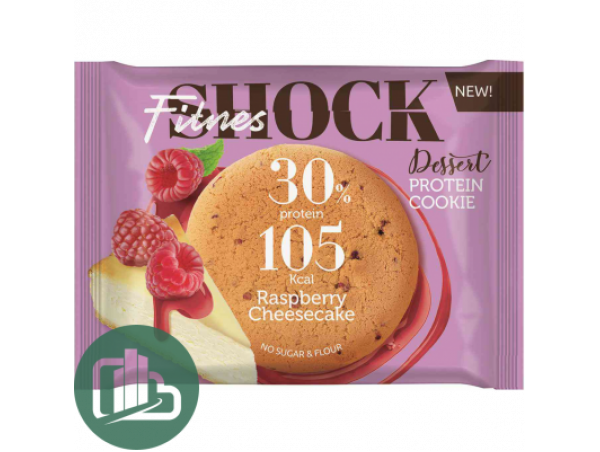 Печенье Fitnes SHOCK Малиновый чизкейк 35гр 1/12