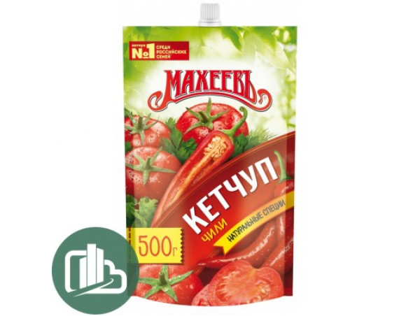 Махеевъ Кетчуп  чили 500гм 1/10 дой-пак