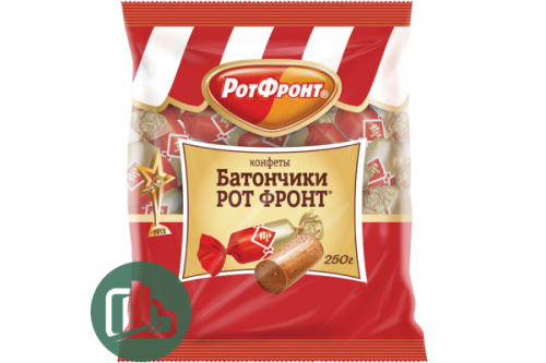 Батончики Рот-Фронт (конфеты) 250гр. РФ, 1/10 Батончики Рот-Фронт (конфеты) 250гр. РФ, 1/10