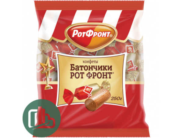 Батончики Рот-Фронт (конфеты) 250гр. РФ, 1/10