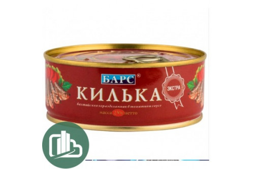 БАРС Килька балтийская не разд.в т/с 250гр 1/24 экстра