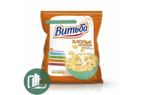 Завтраки сухие Хлопья кукурузные 330г 1/20 "Витьба"