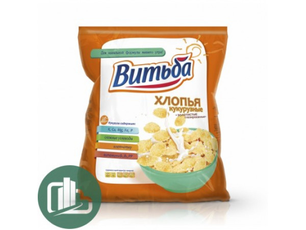 Завтраки сухие Хлопья кукурузные 330г 1/20 "Витьба"