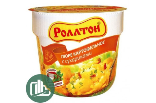 Роллтон Пюре гренки  40гр 1/24