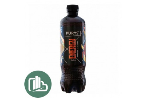 Энергия PURYS 0,5л 1/12 чёрный Пэт (90)