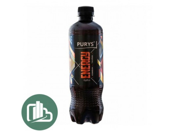 Энергия PURYS 0,5л 1/12 чёрный Пэт (90)