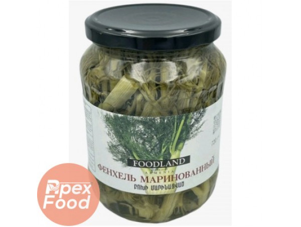 FOODLAND Фенхель Маринованные 720гр 1/6