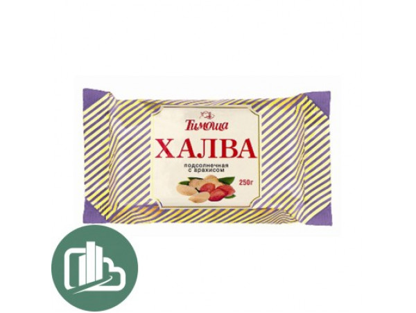 Халва  Тимоша Подсолнечная с арахисом 250гр 1/30