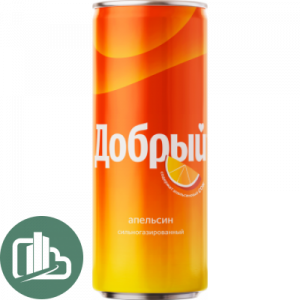 "Добрый" 0,33л ж/б 1/12 Апельсин