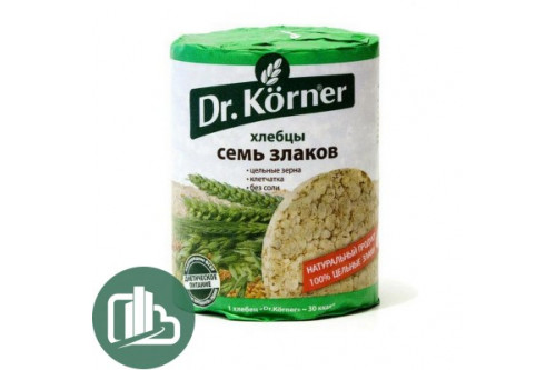Хлебцы Dr. Korner 7 злаков 100гр 1/20 Хлебцы Dr. Korner 7 злаков 100гр 1/20