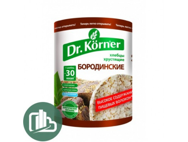 Хлебцы  Dr. Korner бородинские 100гр 1/20