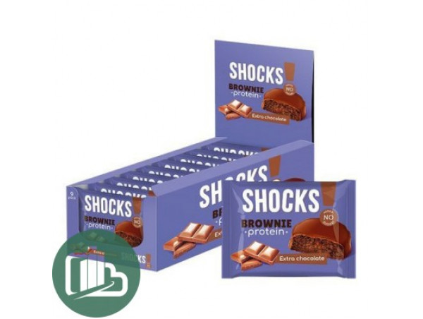 Брауни SHOCKS Брауни шоколадный 50г 1/9