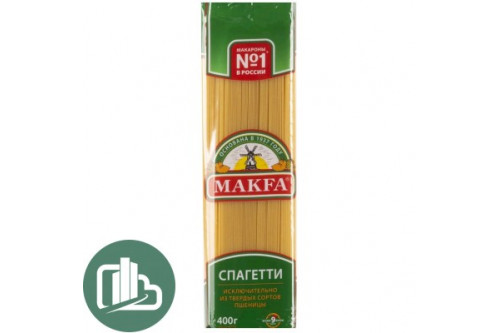 Макфа Вермишель  длин.спагетти 400гр 1/20