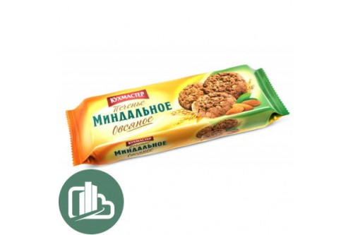 Печенье Кухмастер миндальное овсяное 270гр 1/15 Печенье Кухмастер миндальное овсяное 270гр 1/15