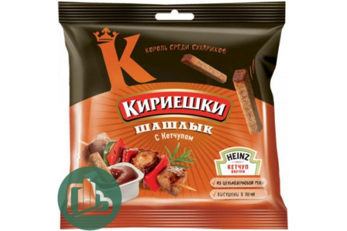 Сух Кириешки 60г+25мл 1/30 Шашлык кетчуп (БС290)