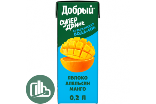 Добрый 0,2л Манго-Яблоко-Апельсин 1/27