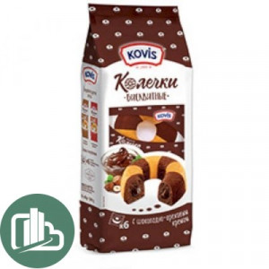 Kovis Колечки бисквитные Шоколад крем 240г /16