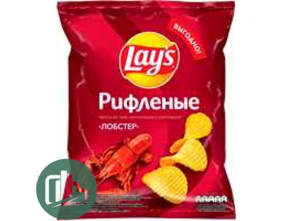 Лейс 70г 1/25 Рифленые Лобстер