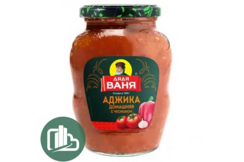 Дядя Ваня Аджика домашняя с чесноком 370гр 1/12