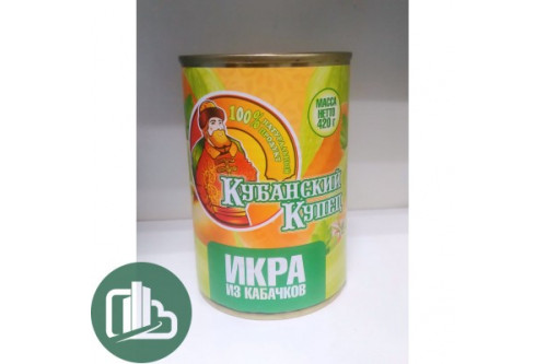 Кубанский Купец Икра из Кабачков 425мл 1/12 Кубанский Купец Икра из Кабачков 425мл 1/12