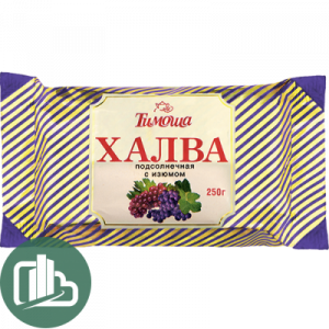 Халва  Тимоша Подсолнечная с изюмом 250гр 1/30