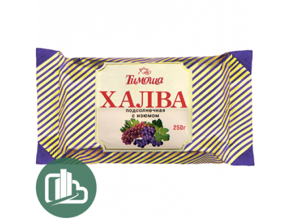 Халва  Тимоша Подсолнечная с изюмом 250гр 1/30