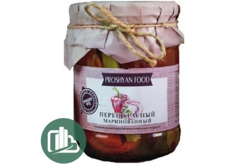 Прошян Фуд Перец красный маринованный 500гр 1/12