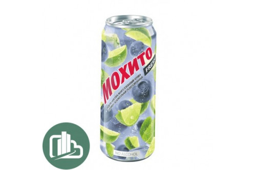 Мохито Коктейль  0,5л ж/б 1/24 (72) Очаково Черника