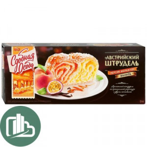 Австрийский  штрудель персик маракуйя  400гр 1/6