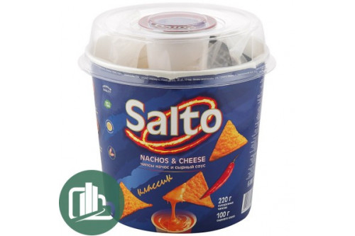 Чипсы Nachos SALTO 220гр классик 1/12 Стакан большой