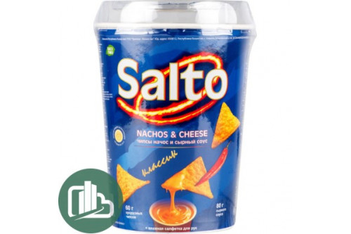 Чипсы Nachos SALTO 60гр классик 1/12