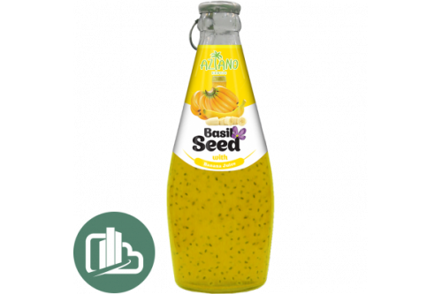 Нектар 30% Азиано Банана с семенами базилика 290мл 1/24 Banana Juice with Basil Seed Drink
