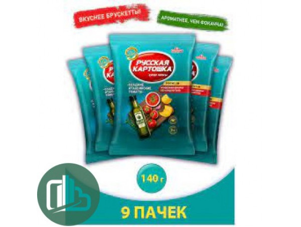 Русская Картошка 140г 1/9 ассорти