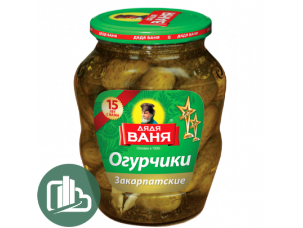 Дядя Ваня Огурцы Закарпатские 680гр 1/8 с/б