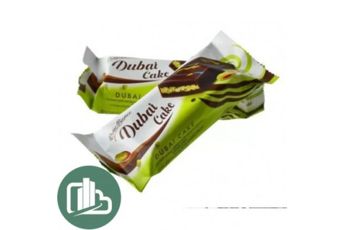 Doubi Pie кекс шоколадной глазури с фисташкиовой 40г 1/24 (6)