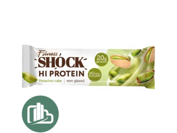 Протеиновый батончик fitness shock фисташка 60гр 1/12