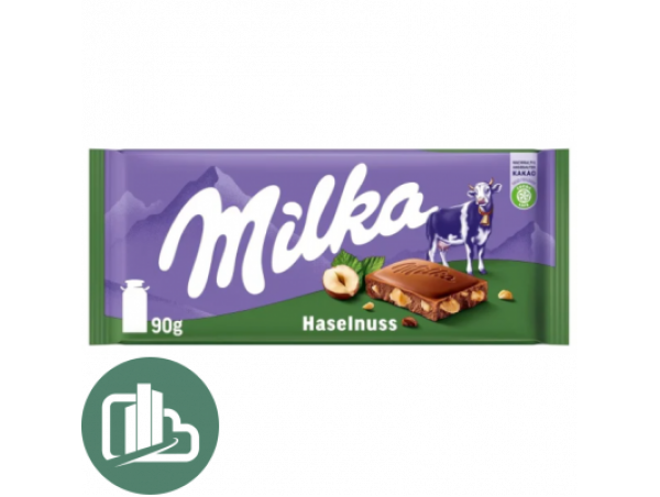 Милка 90гр дробленный фундук  1/24