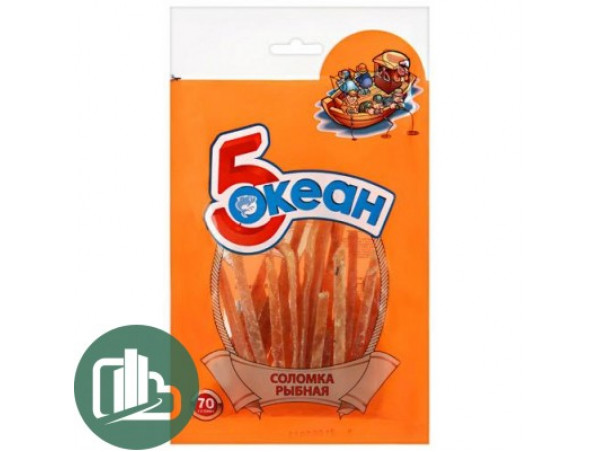 Рыбная соломка "5 океан" 70гр 1/12