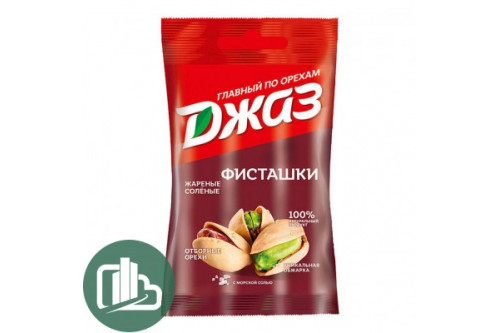 Фисташки Джаз 40 гр *ВНИМАНИЕ ФАСОВКА !!!*  1/16