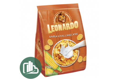 Хлопья кукурузные LEONARDO  250гр 1/16 N С3101